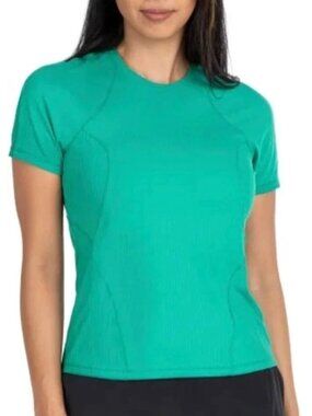 NWOT Spyder Active Women's L Green T-Shirt Short Sleeve Lightweight Activewear